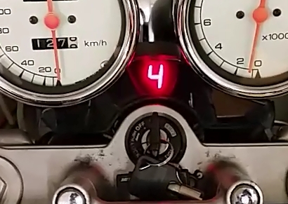 Ganganzeige für Motorrad
